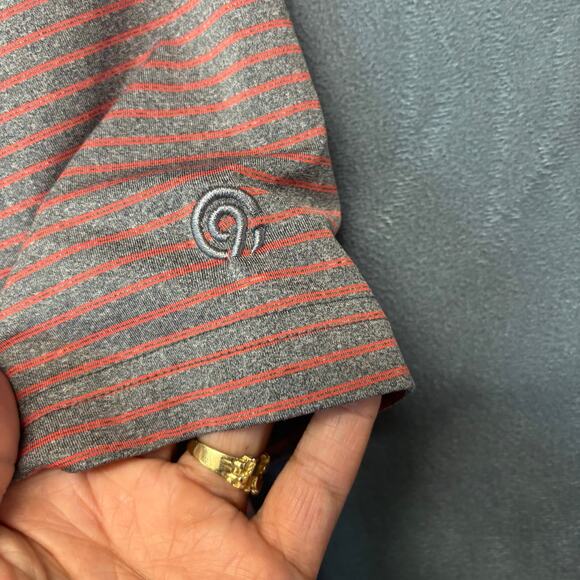 C9 Champion Performance Polo Stripes Golf Preppy Stretchy Comfy Men's Medium - Picture 5 of 8